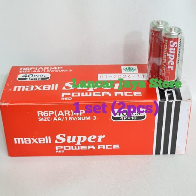 Jual [Ready] Baterai Maxell Super Power Ace Black R6P(Ar)4P Aa (A2) 1 ...