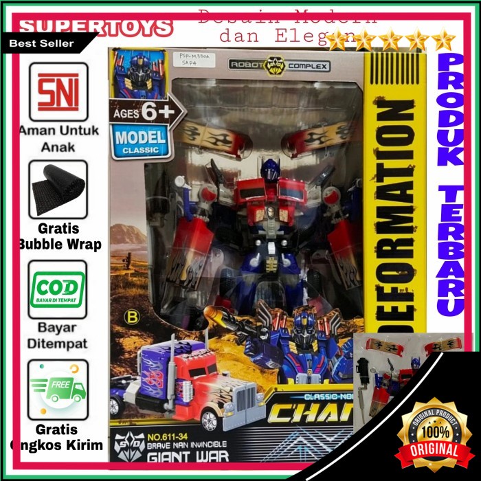 Jual Original Mainan Robot Transformer Koleksi Diecast Transformer ...