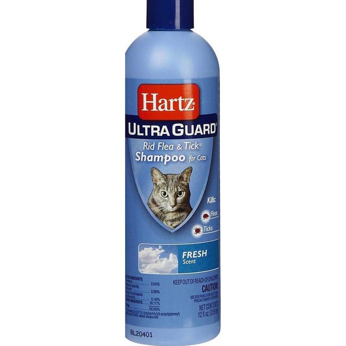 Jual Hartz Ultra Guard flea & tick cats shampoo kucing 355 ml Shopee