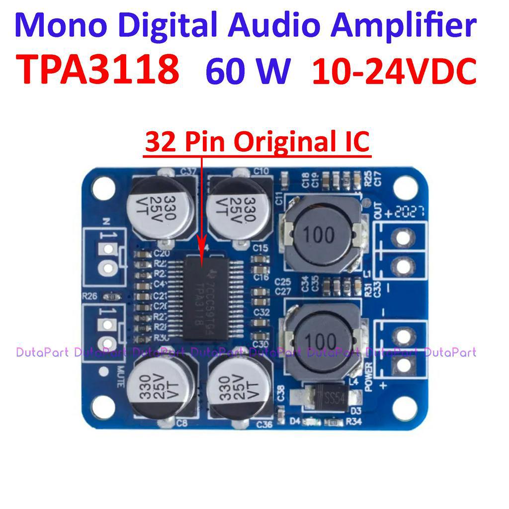 Jual TPA3118 Class D 60Watt BTL Mono Digital Audio Power Amplifier ...