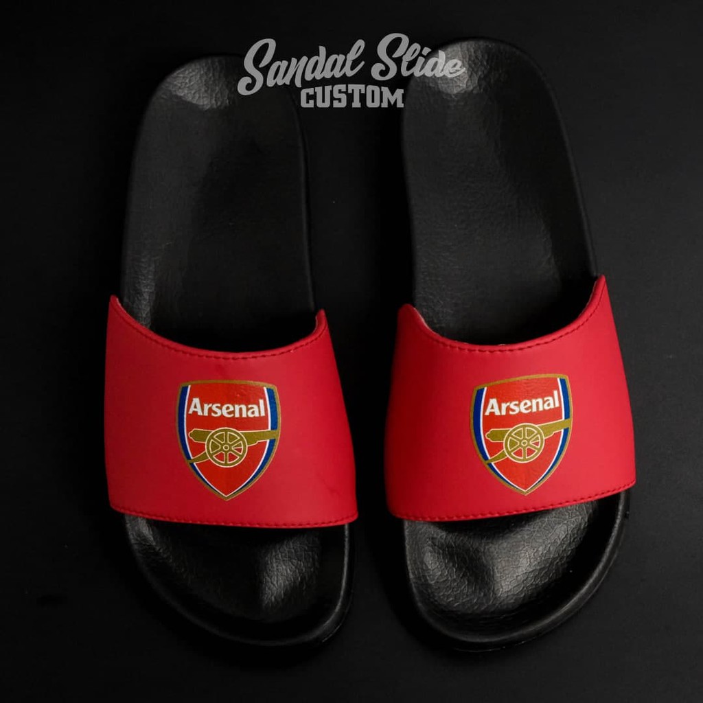 Jual Sendal slide pria logo Arsenal atau custom | Shopee Indonesia