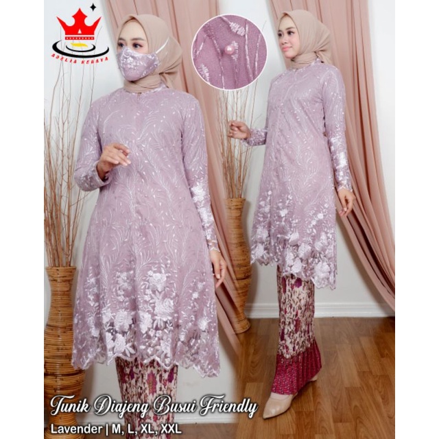 Jual Real Pict Kebaya Tunik Diajeng Kebaya Tunik Tulle Kebaya Pesta