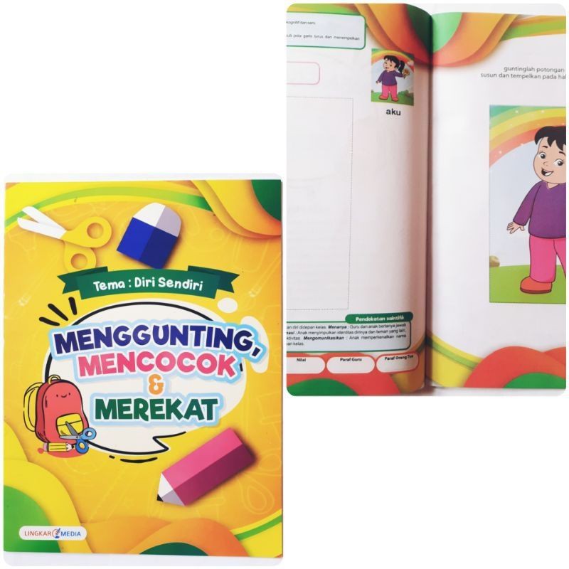 Jual Buku Anak - Menggunting Mencocok Dan Merekat Seri Tematik | Shopee ...