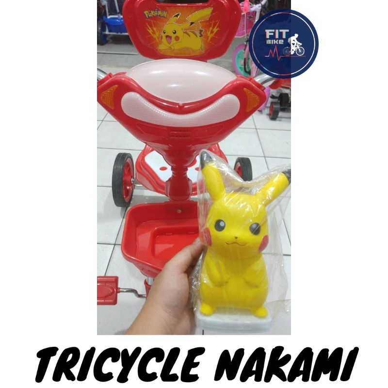 Jual SEPEDA RODA 3 ANAK TRICYCLE SINCAN NAKAMI POKEMON PIKACHU MUSIK ...