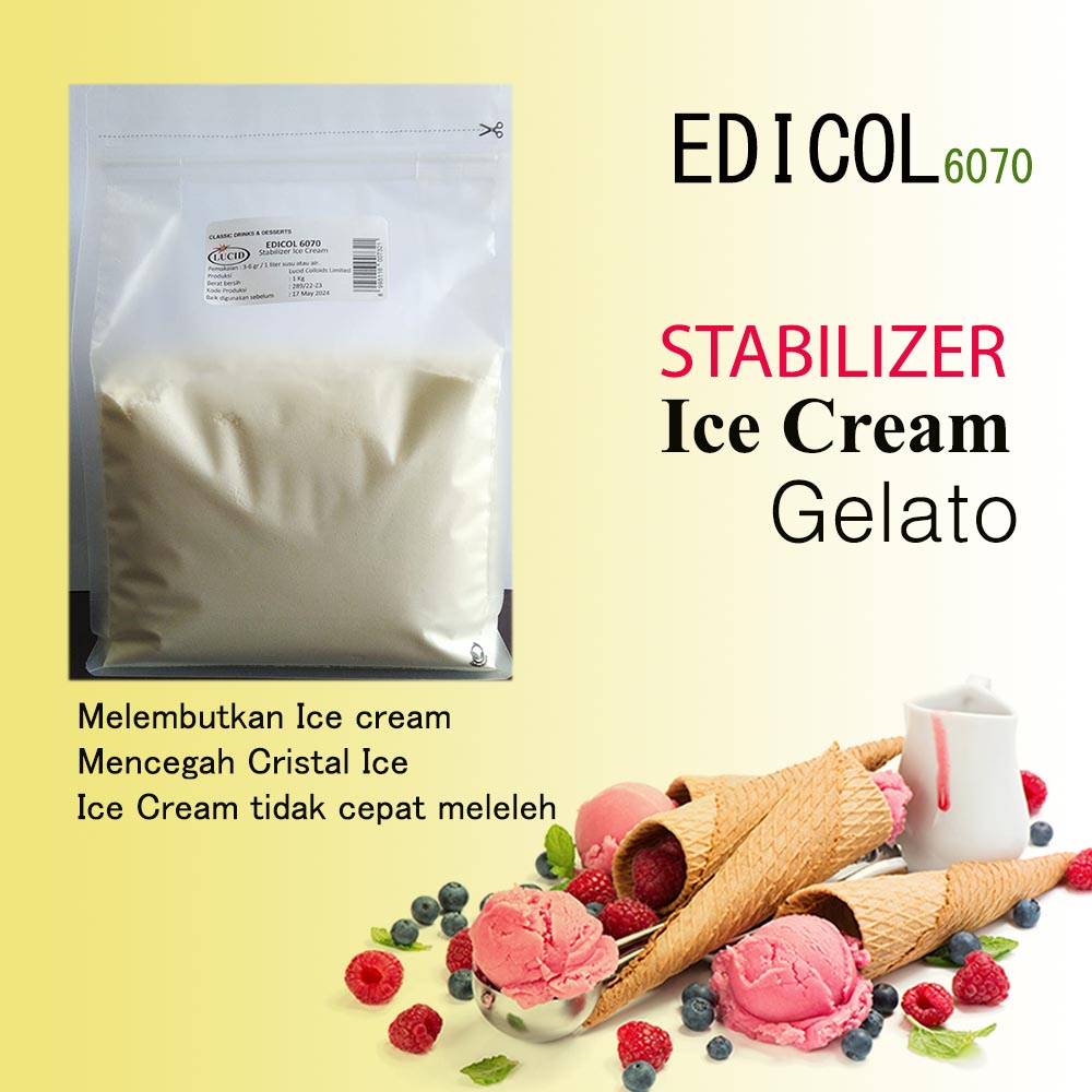 Jual Edicol 6070 stabilizer ice cream 1 Kg Shopee Indonesia