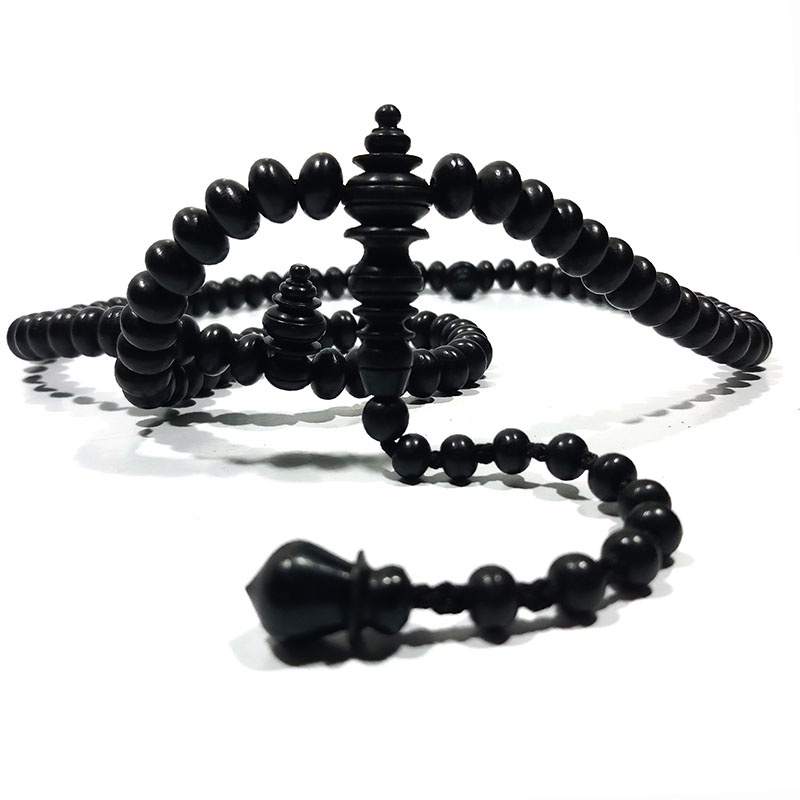 Jual Tasbih kayu hitam kalimantan HITAM ALAMI original Model PIPIH RODA ...