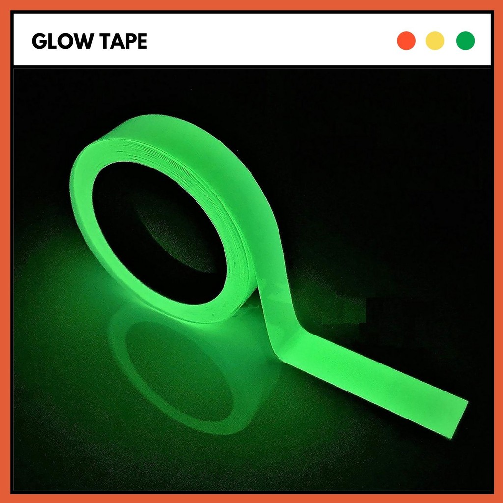 Jual Lakban Glow In The Dark Selotip Solatip Adhesive Tape Bercahaya Untuk Dekorasi Dinding