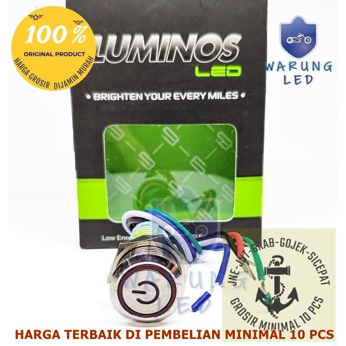 Jual Saklar On Off Switch On Off 9nine Luminos LED Premium Quality ...