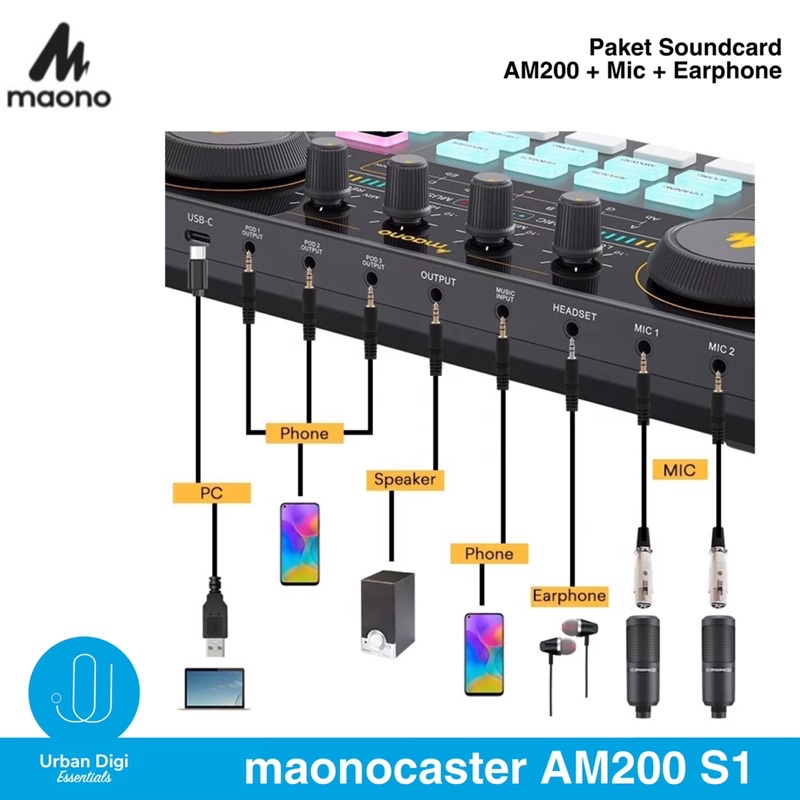 Jual Maono Maonocaster AU-AM200 S1 Starter Bundle | Shopee Indonesia