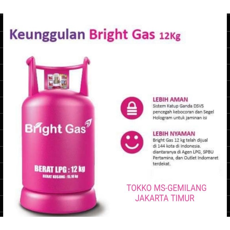 Jual Tabung Gas Bright Elpiji 12 Kg | Shopee Indonesia