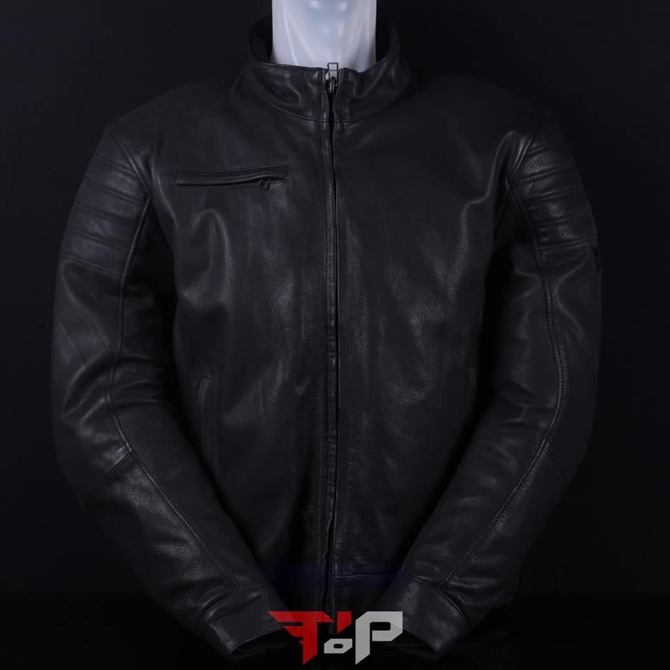 Dainese bryan leather 2025 jacket black