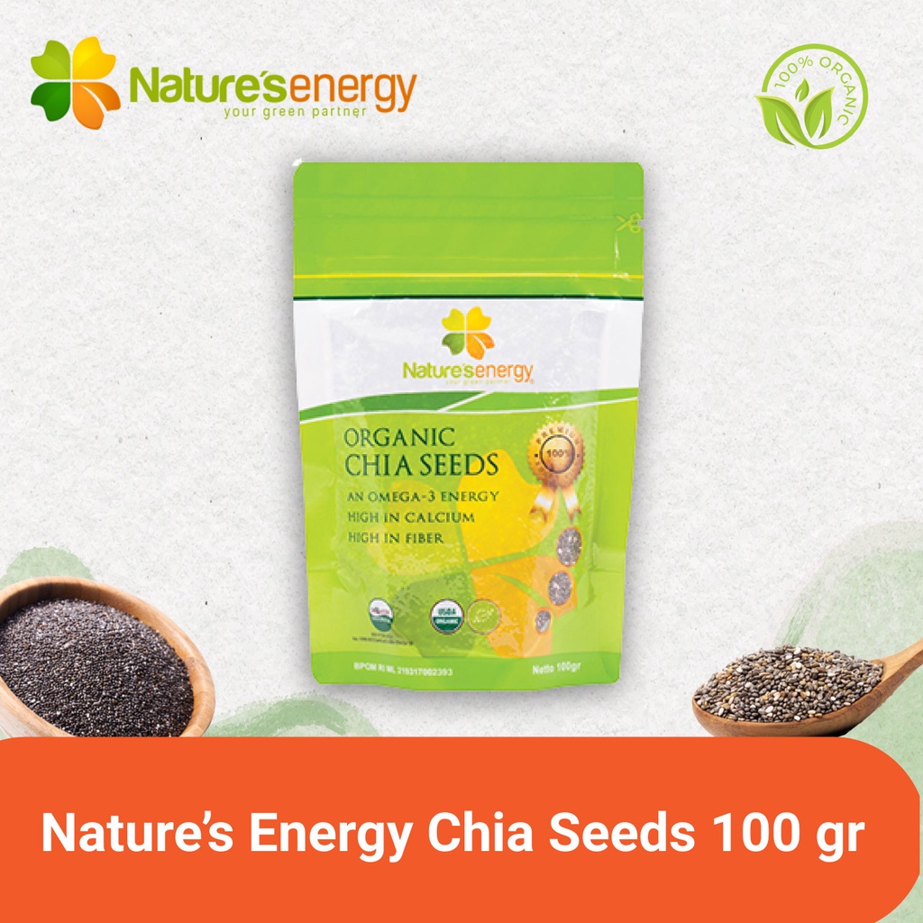 Jual Natures Energy Organic Chia Seeds 100 gr | Shopee Indonesia