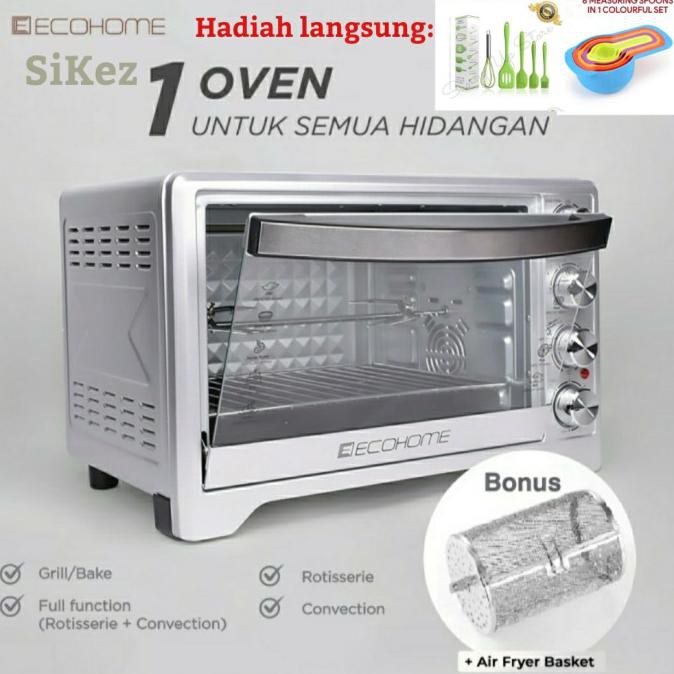 Jual ECOHOME Electric Oven Low Watt Platinum EOP888 Oven Listrik