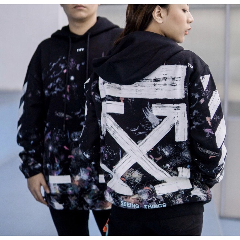 Off white store hoodie galaxy price