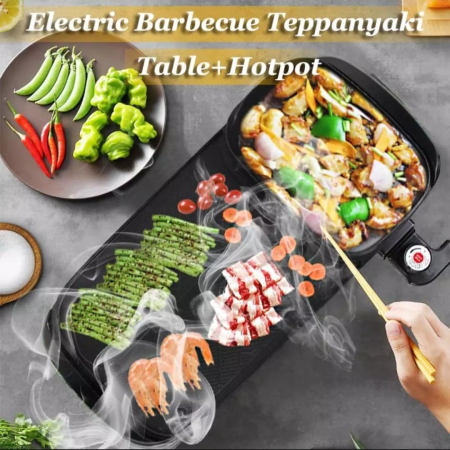 Jual Korean Grill Pan Electric Multifungsi 2in1 Hotpot BBQ