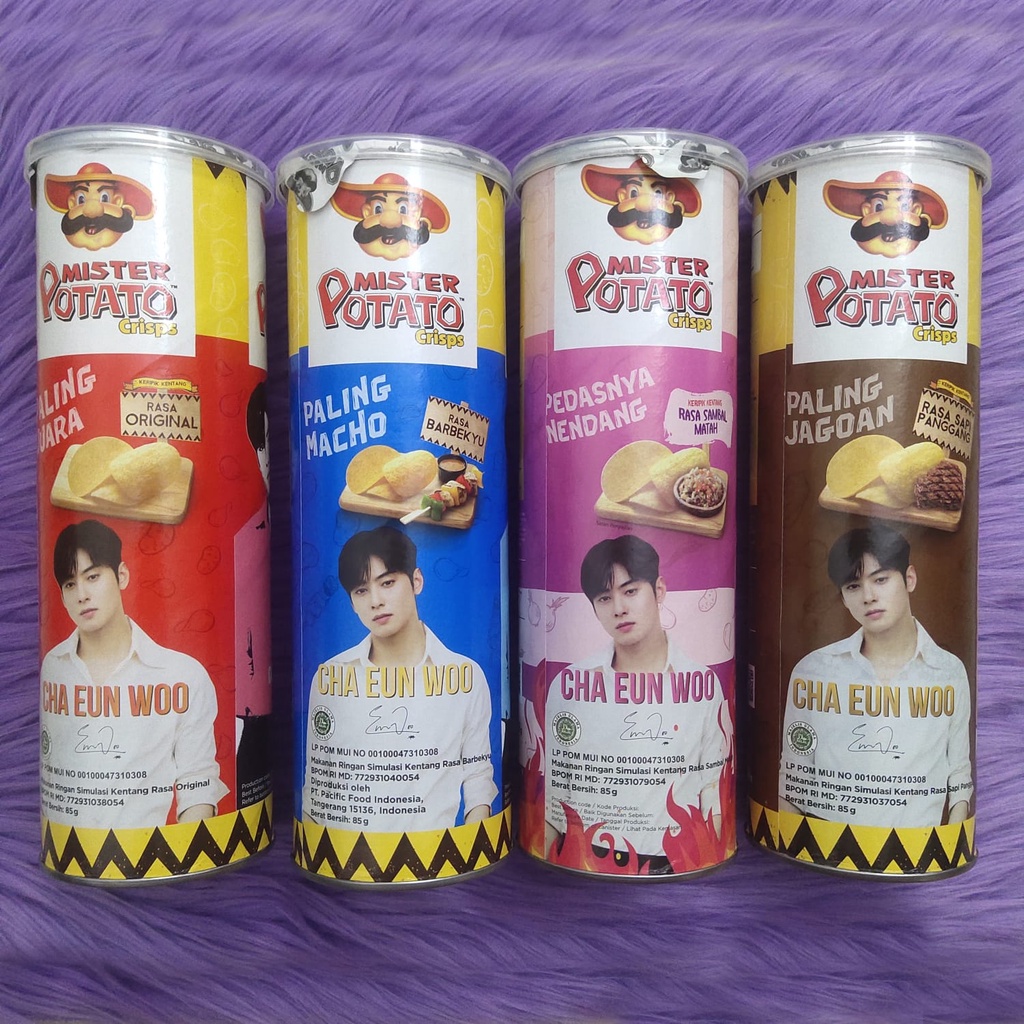 Jual [NEW] Mister Potato X Cha Eun Woo / Keripik Kentang Shopee Indonesia