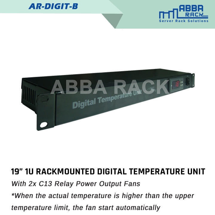 Jual ACCESSORIES RACK SERVER ABBA AR-DIGIT-B, ABA Digital Temperature ...