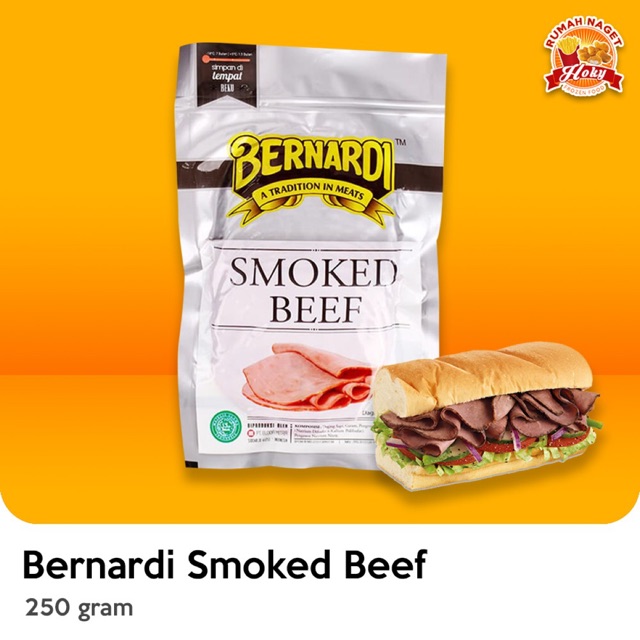 Jual Bernardi Smoked Beef Premium 250 gr | Shopee Indonesia