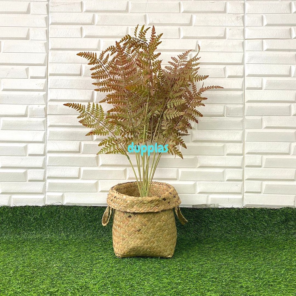 Jual Pohon Daun Pakis Boston X15 Latex Artificial Cover Pot Anyaman ...