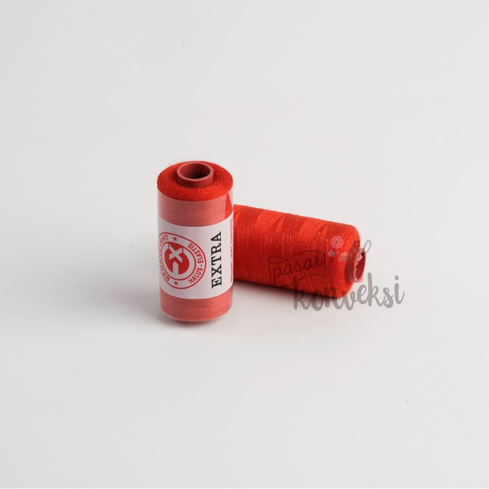 Jual Benang EXTRA Merah Cabe 050 | Shopee Indonesia