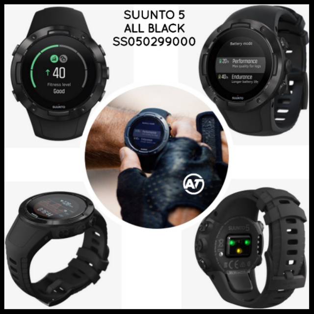 Jam Tangan SUUNTO 5 All Black ORIGINAL Resmi - SS050299000