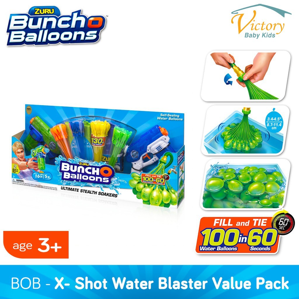 Jual Zuru XShot Water Blaster Value Pack Mainan Pistol Air Anak