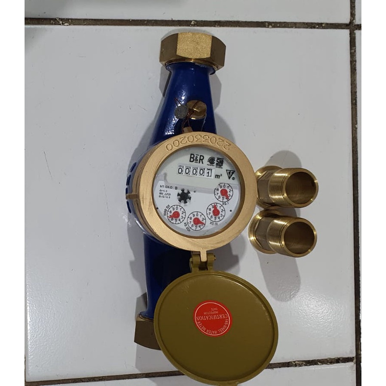 Jual Water Meter 1 Inch BR Meteran Air Flow Meter Tera Kalibrasi
