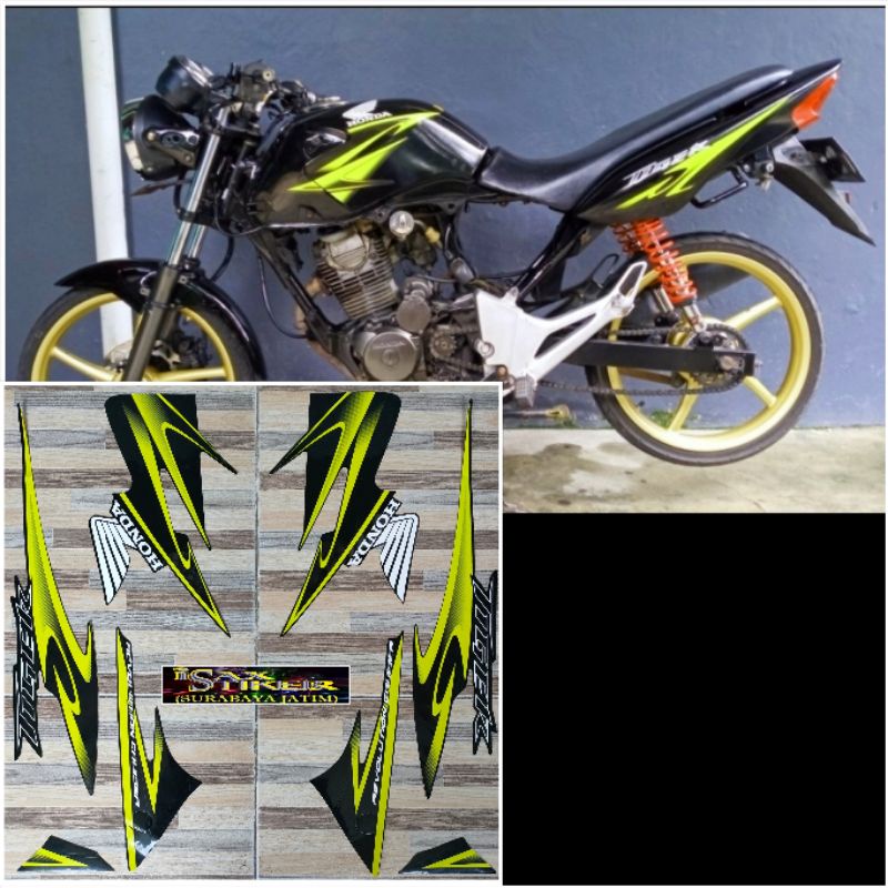 Jual striping original Honda Tiger Revo hijau kuning lemon tahun 2012 ...