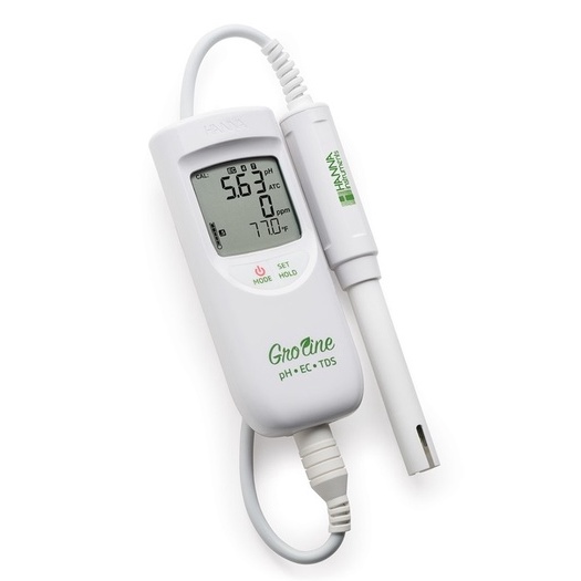 Jual HI9814 GroLine Hydroponics Waterproof pH/EC/TDS/Temperature ...