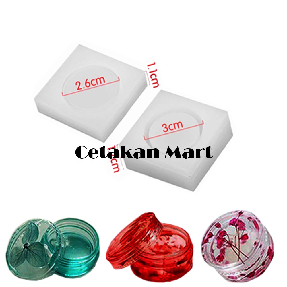 Jual CM Cetakan Resin Epoxy Craft DIY Storage Jar Stoples Mini Toples 3