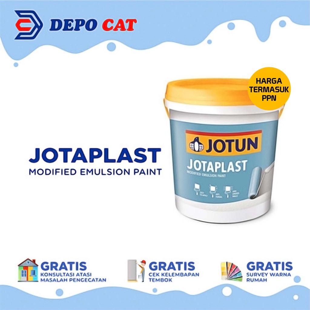 Jual Cat Tembok Interior Jotun Jotaplast White 35l 5 Kg Shopee Indonesia 3124