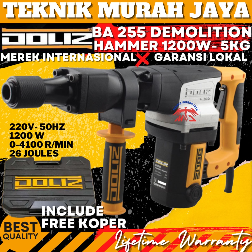 Jual DOLIZ BA 255 Demolition Jack Hammer Mesin Bor Bobok Tembok Beton ...