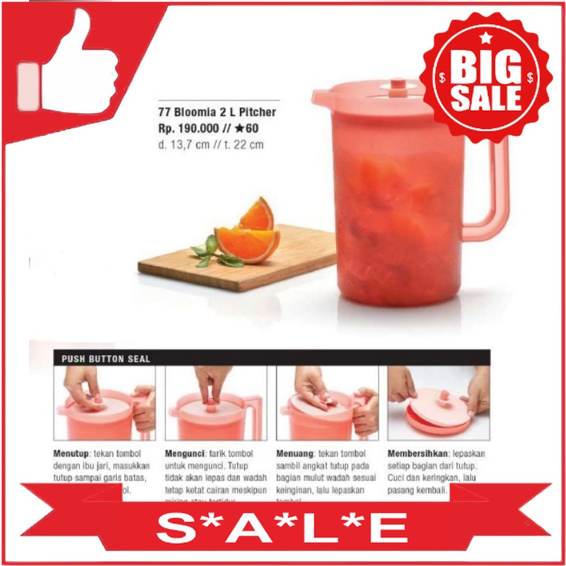 Jual Tupperware Pitcher 2L Tupperware Original Shopee Indonesia