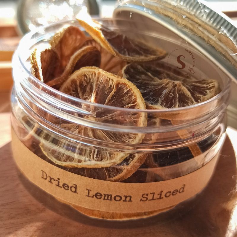 Jual Dried Lemon Sliced Tea in Jar 100 ml Lemon Potong Kering Teh ...
