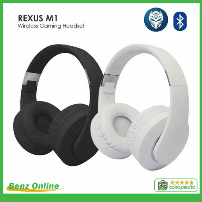 JUAL Headset Gaming Bluetooth Wireless Rexus M1 Headphone gaming MURAH