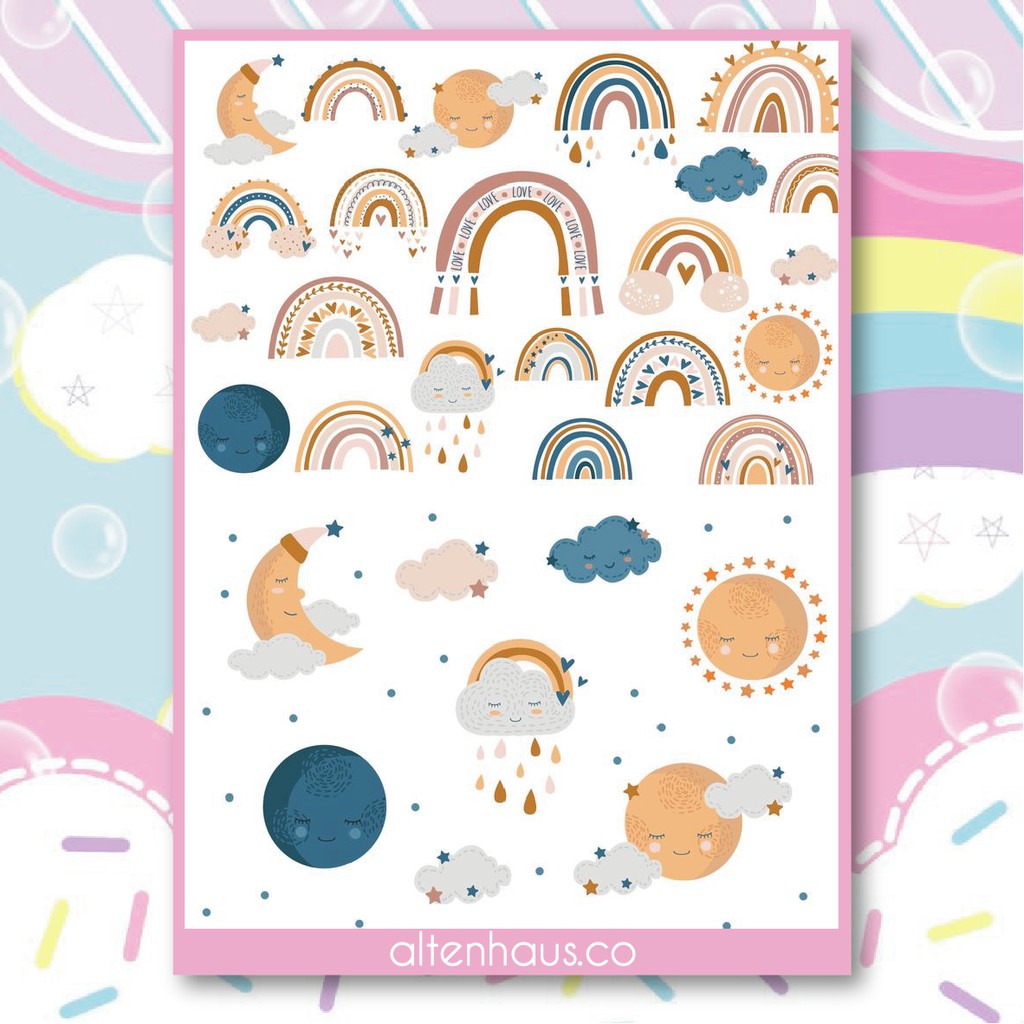 Jual STICKER SET Rainbow Packs Edition + CUTTING | Shopee Indonesia