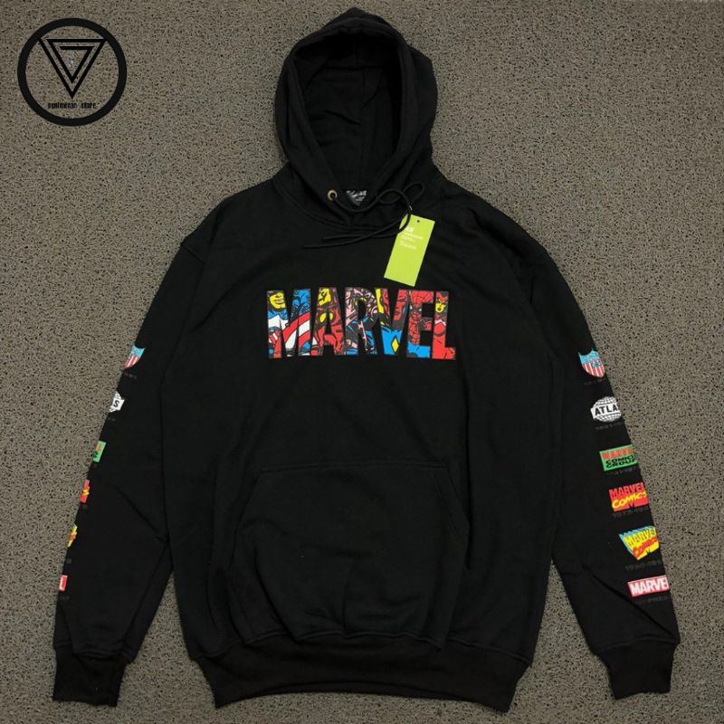 sweater hoodie pull bear x marvel premium