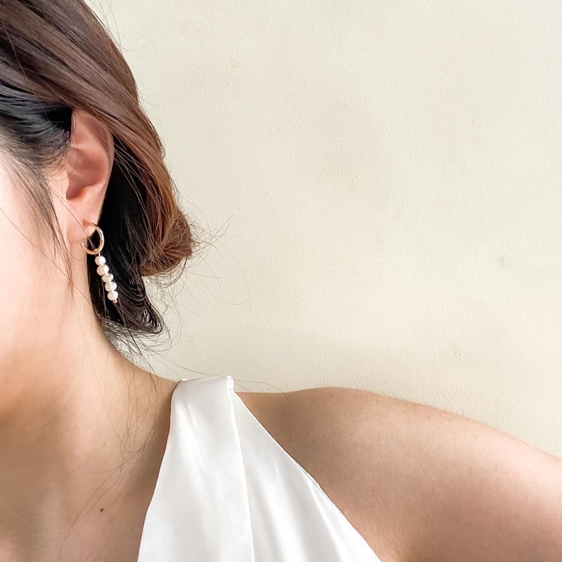 Jual Charis Earring / Anting Pearl Mutiara Panjang Korea Shopee Indonesia