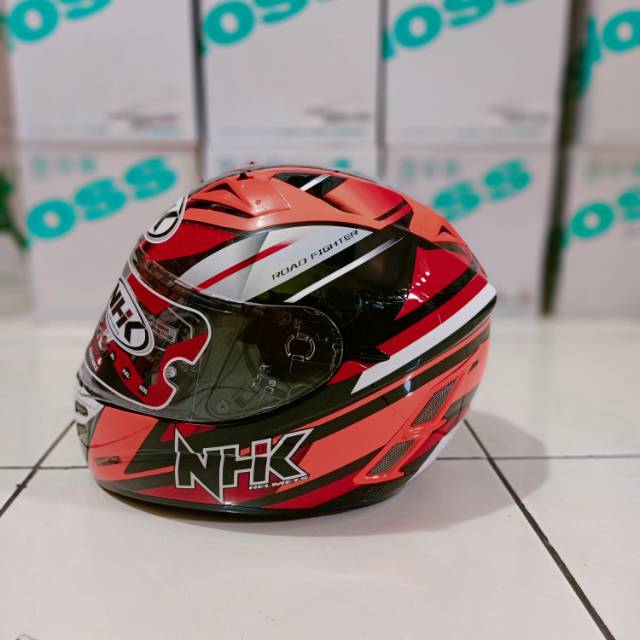 Jual HELM TERMINATOR RACE 03 OREN//HELFULLFACE ONGKIR 2KG | Shopee ...