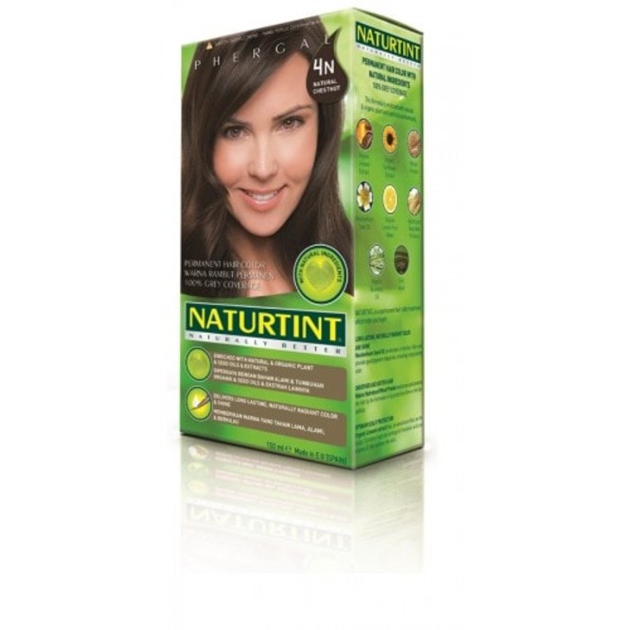 Jual Naturtint, Permanent Hair Color, 4N Natural Chestnut | Shopee ...