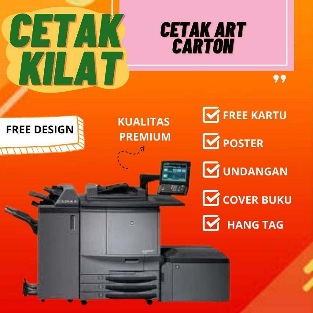 Jual CETAK ART KARTON A3 POSTER KARTU UCAPAN HARI RAYA KARTU NAMA KARTU