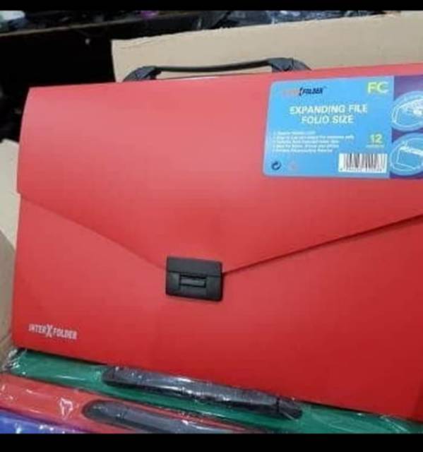 Jual EXPANDING FILE FOLIO INTER X FOLDER F4 / MAP FILE PLASTIK | Shopee ...