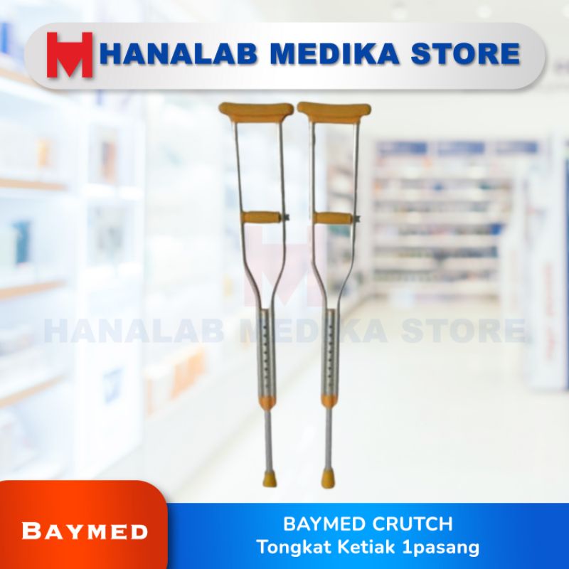 Jual BAYMED CRUTCH / Tongkat Ketiak 1pasang kanan kiri | Shopee Indonesia
