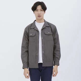 M231 Jaket Pria Coverall Panjang Abu 1877E