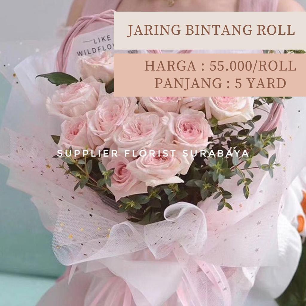 Jual SFS - JARING BULAN BINTANG TILE BULAN BINTANG MESH ROLL WRAPPING ...