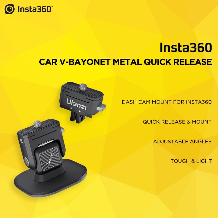 Jual Insta360 Dash Cam Mount Car Metal Quick Release Bracket