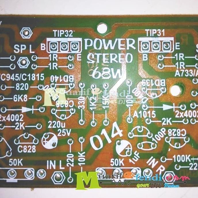 Jual Pcb Power Amplifier Stereo Watt Final Tip Dan Tip Tegangan Ct Sale Shopee Indonesia