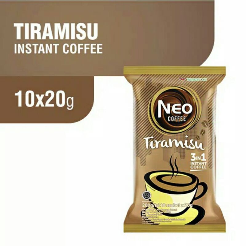 Jual Kopi Neo tiramisu Sachet / Kopi Neo 20gr new Shopee Indonesia