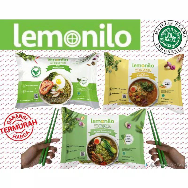 Jual Lemonilo Mie Instant Rasa Mie Kari Ayam , Goreng, Ayam Bawang ...