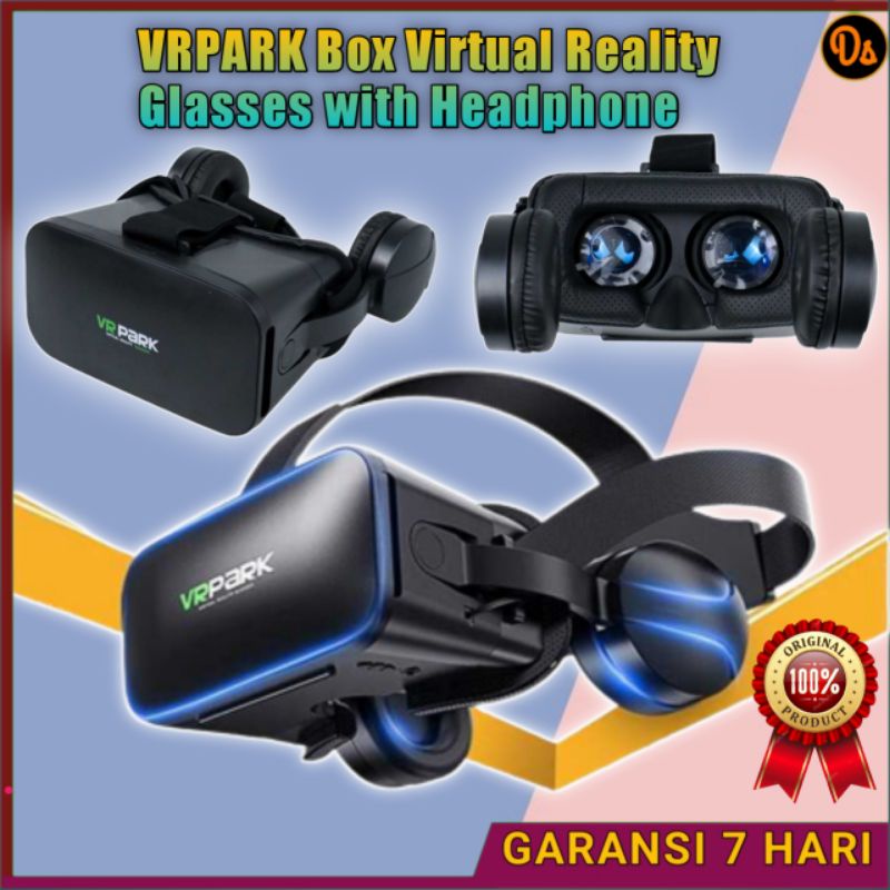 Jual Promo Vrpark Vr Box Virtual Reality Glasses With Headphone Vr